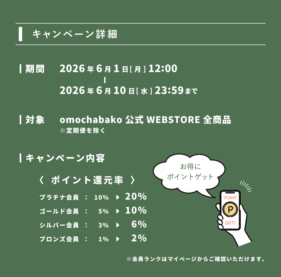 【お得な10日間】ポイント還元キャンペーン中面