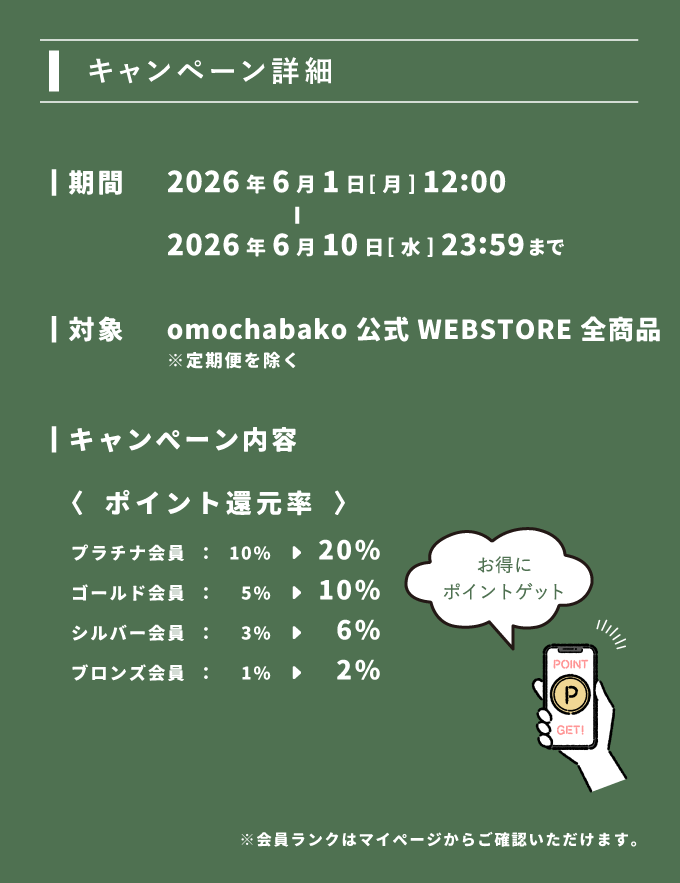 【お得な10日間】ポイント還元キャンペーン中面