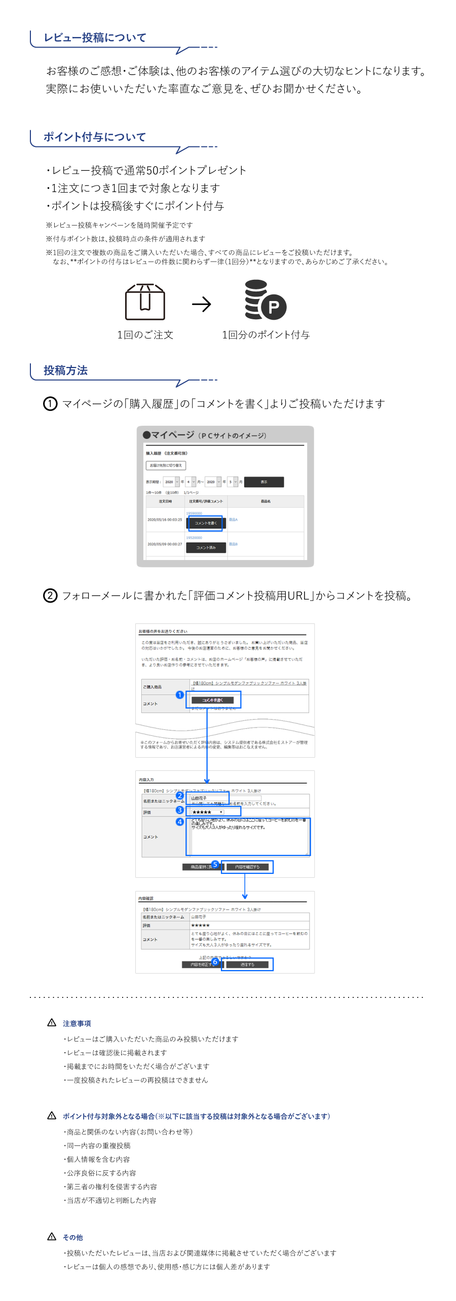 レビュー説明文